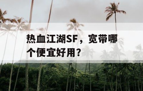 热血江湖SF，宽带哪个便宜好用？