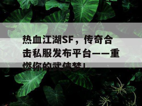 热血江湖SF，传奇合击私服发布平台——重燃你的武侠梦！