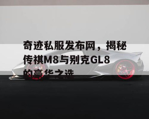 奇迹私服发布网，揭秘传祺M8与别克GL8的豪华之选