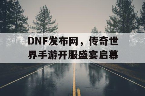 DNF发布网，传奇世界手游开服盛宴启幕