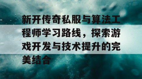 新开传奇私服与算法工程师学习路线，探索游戏开发与技术提升的完美结合