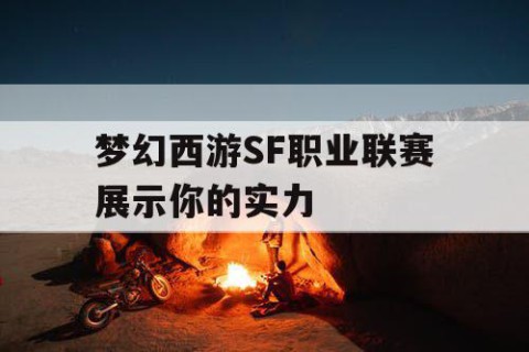 梦幻西游SF职业联赛展示你的实力