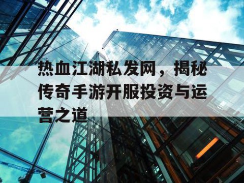 热血江湖私发网，揭秘传奇手游开服投资与运营之道