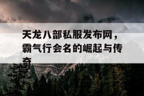 天龙八部私服发布网，霸气行会名的崛起与传奇