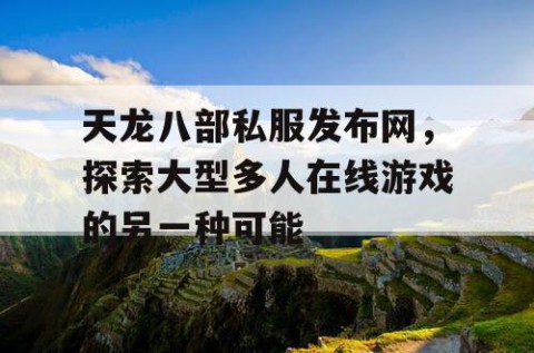 天龙八部私服发布网，探索大型多人在线游戏的另一种可能