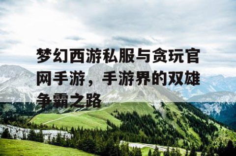 梦幻西游私服与贪玩官网手游，手游界的双雄争霸之路
