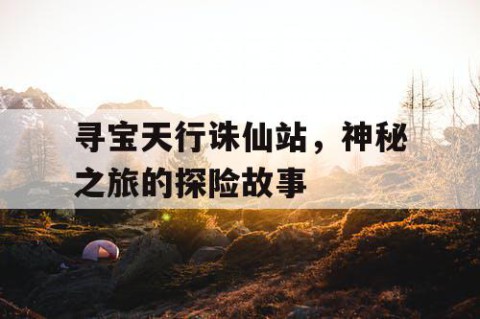 寻宝天行诛仙站，神秘之旅的探险故事