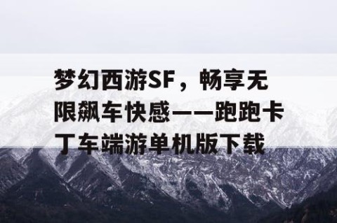 梦幻西游SF，畅享无限飙车快感——跑跑卡丁车端游单机版下载