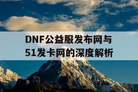 DNF公益服发布网与51发卡网的深度解析