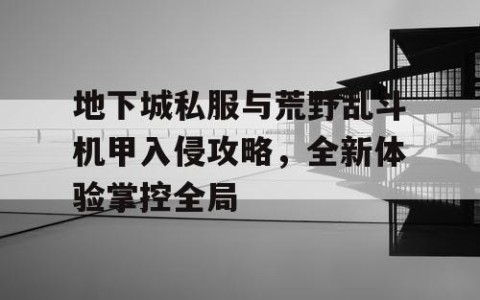 地下城私服与荒野乱斗机甲入侵攻略，全新体验掌控全局