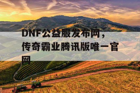 DNF公益服发布网，传奇霸业腾讯版唯一官网