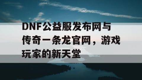 DNF公益服发布网与传奇一条龙官网，游戏玩家的新天堂