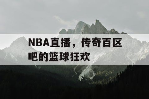 NBA直播,传奇百区吧的篮球狂欢