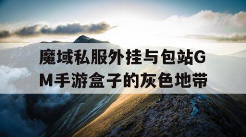 魔域私服外挂与包站GM手游盒子的灰色地带