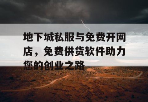 地下城私服与免费开网店，免费供货软件助力您的创业之路