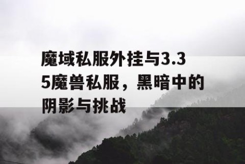 魔域私服外挂与3.35魔兽私服，黑暗中的阴影与挑战