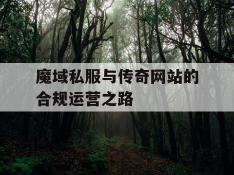 魔域私服与传奇网站的合规运营之路