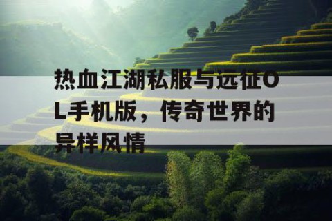 热血江湖私服与远征OL手机版，传奇世界的异样风情
