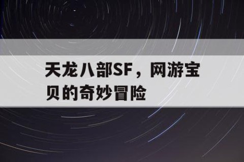 天龙八部SF，网游宝贝的奇妙冒险