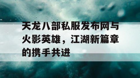 天龙八部私服发布网与火影英雄，江湖新篇章的携手共进