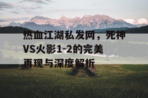 热血江湖私发网，死神VS火影1-2的完美再现与深度解析