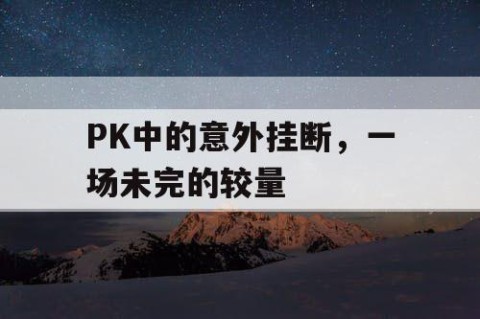 PK中的意外挂断，一场未完的较量