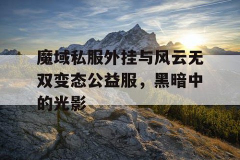 魔域私服外挂与风云无双变态公益服，黑暗中的光影