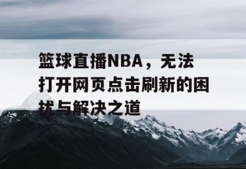 篮球直播NBA，无法打开网页点击刷新的困扰与解决之道