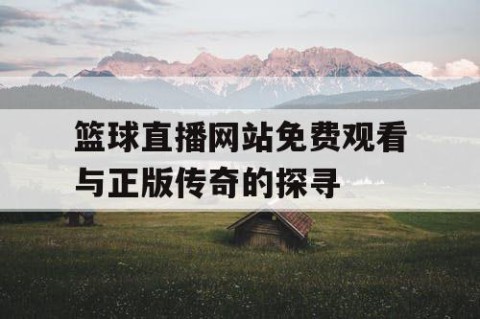 篮球直播网站免费观看与正版传奇的探寻
