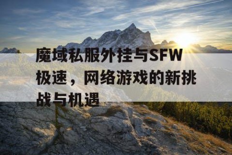 魔域私服外挂与SFW极速，网络游戏的新挑战与机遇