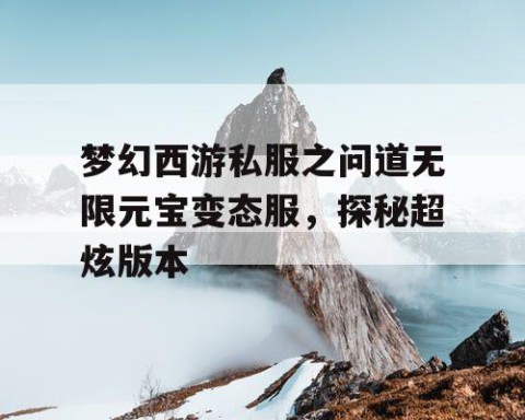 梦幻西游私服之问道无限元宝变态服，探秘超炫版本