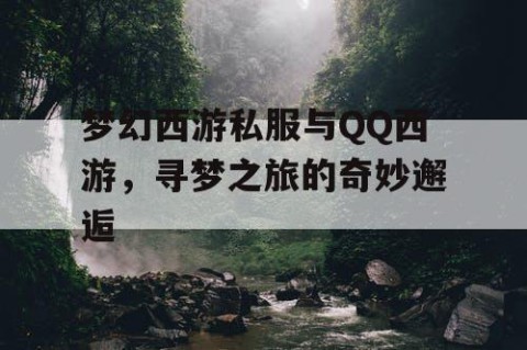 梦幻西游私服与QQ西游，寻梦之旅的奇妙邂逅