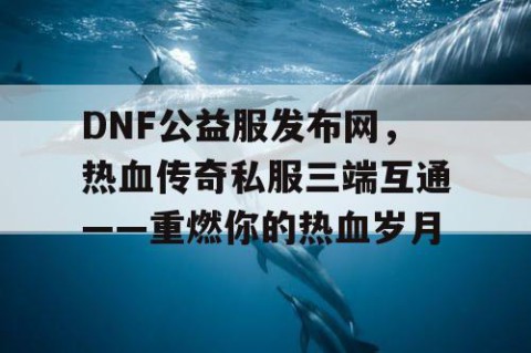 DNF公益服发布网，热血传奇私服三端互通——重燃你的热血岁月
