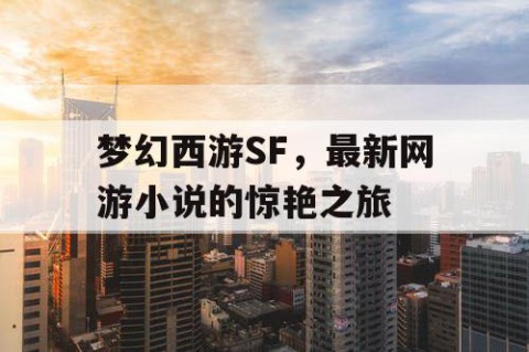 梦幻西游SF，最新网游小说的惊艳之旅