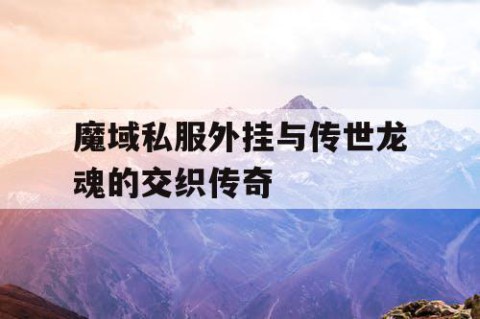 魔域私服外挂与传世龙魂的交织传奇