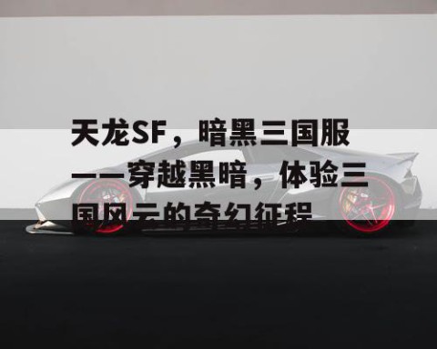 天龙SF，暗黑三国服——穿越黑暗，体验三国风云的奇幻征程