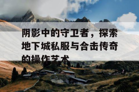 阴影中的守卫者，探索地下城私服与合击传奇的操作艺术