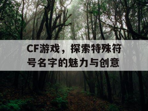 CF游戏，探索特殊符号名字的魅力与创意