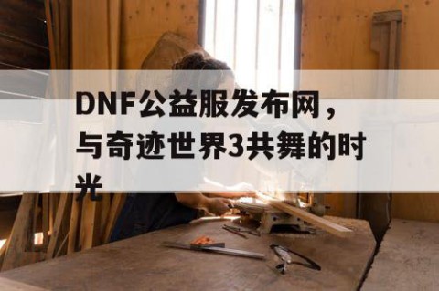 DNF公益服发布网，与奇迹世界3共舞的时光