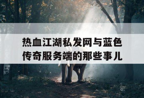 热血江湖私发网与蓝色传奇服务端的那些事儿
