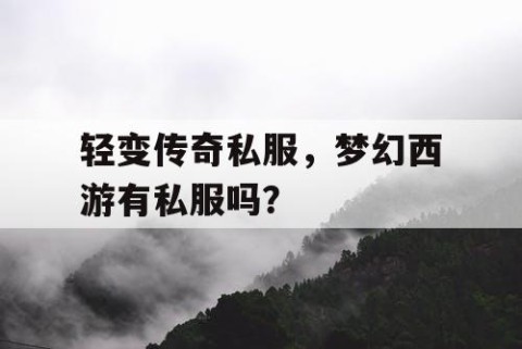 轻变传奇私服，梦幻西游有私服吗？