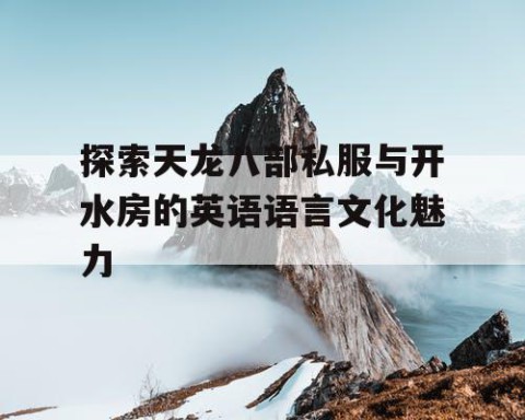 探索天龙八部私服与开水房的英语语言文化魅力