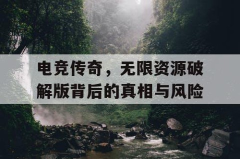 电竞传奇，无限资源破解版背后的真相与风险
