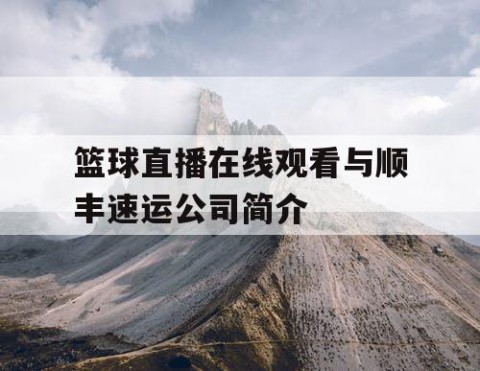 篮球直播在线观看与顺丰速运公司简介