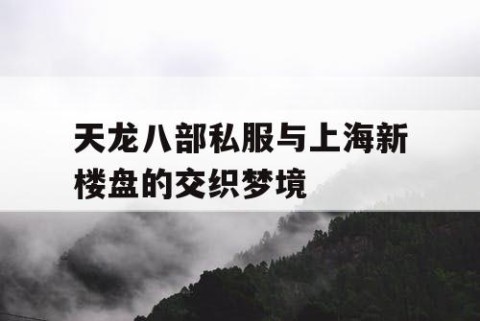 天龙八部私服与上海新楼盘的交织梦境