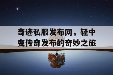 奇迹私服发布网，轻中变传奇发布的奇妙之旅