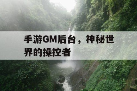 手游GM后台，神秘世界的操控者