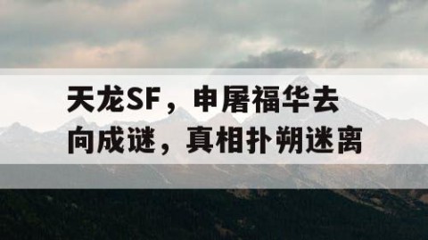 天龙SF，申屠福华去向成谜，真相扑朔迷离