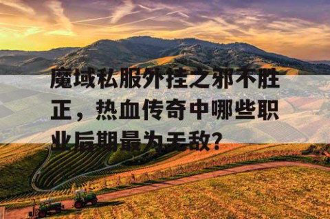 魔域私服外挂之邪不胜正，热血传奇中哪些职业后期最为无敌？