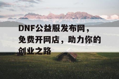 DNF公益服发布网，免费开网店，助力你的创业之路